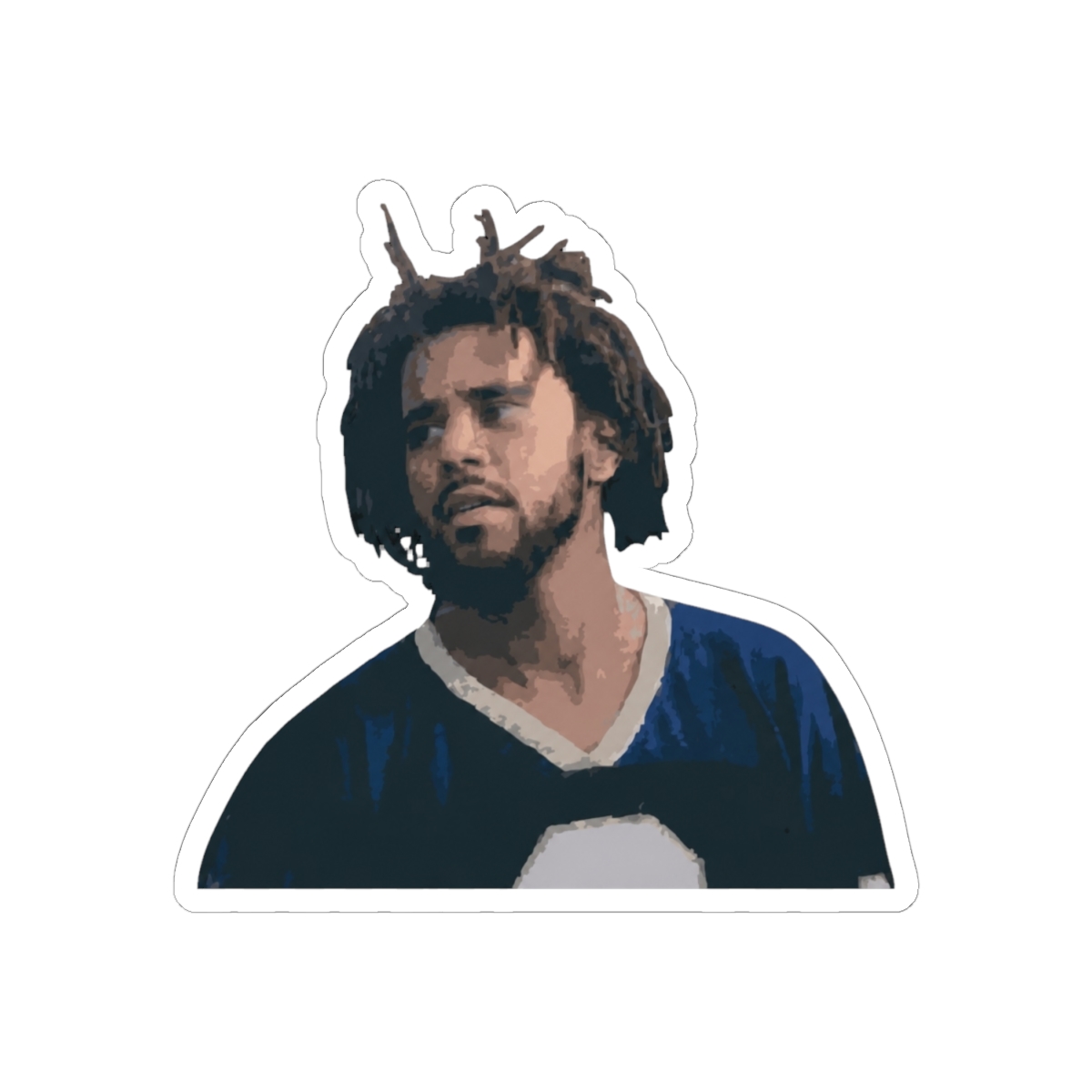 J Cole Sticker By Rdm Hyperart | J. Cole - alternate angle 1, merchandise